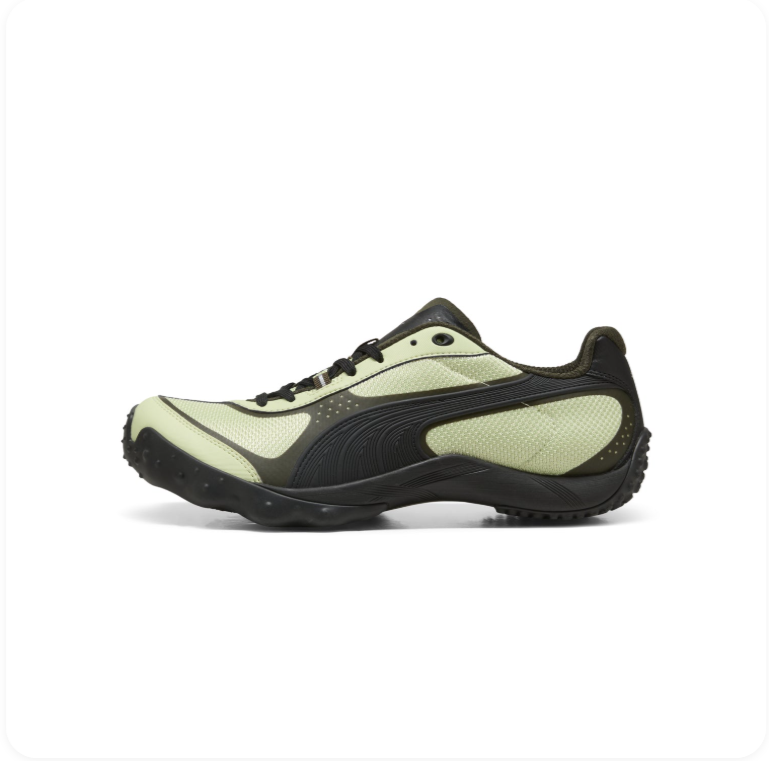 Puma Velophasis Sage Green Espresso – clean side profile view showing FormStripe and perforated panel