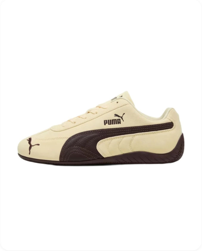 Puma Speedcat OG Vanilla Cream Dark Chocolate – side profile view
