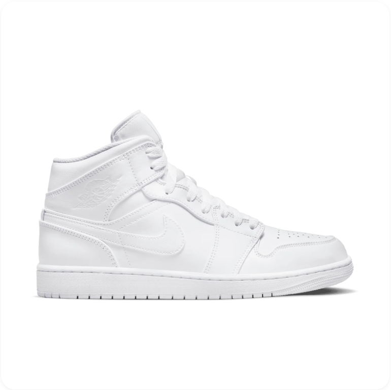 Air Jordan 1 Mid 'Triple White'