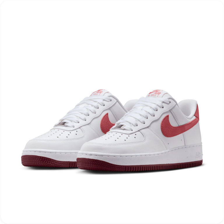 Nike Air Force 1 Low '07 'White / Adobe / Team Red'