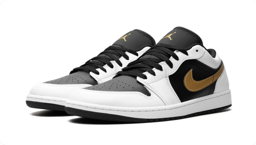 Air Jordan 1 Low 'White / Black / Metallic Gold'