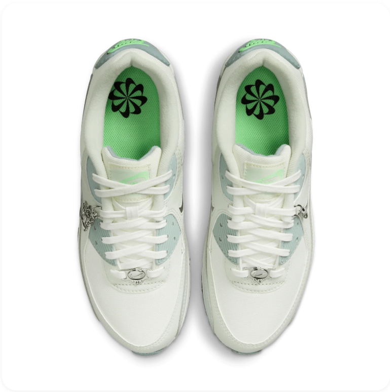 Nike Air Max 90 SE 'Summit White / Light Silver / Green'
