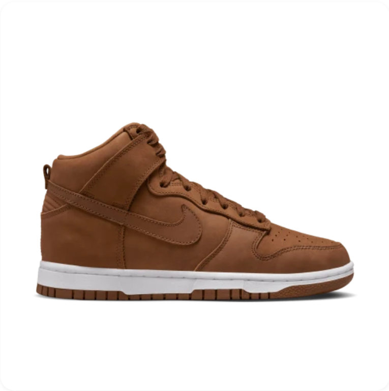 Nike Dunk High 'Pecan' – Tonal Brown / White