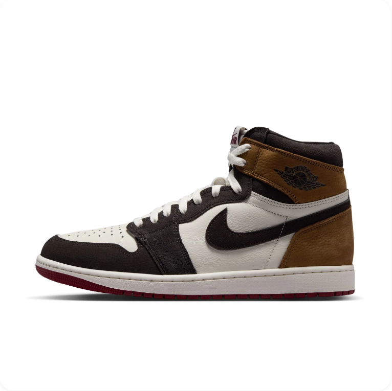 Air Jordan 1 Retro High OG Rookie of the Year – alternate side profile view showing full multi-material upper and Wings logo