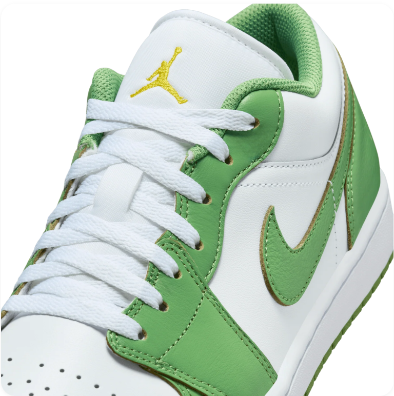 Air Jordan 1 Low 'Chlorophyll' – White / Green