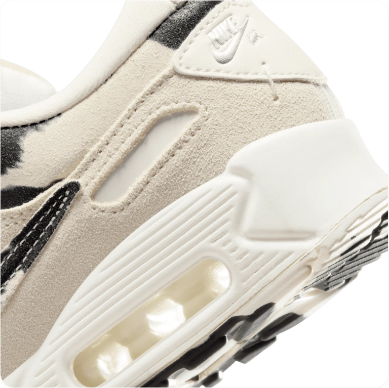 Nike Air Max 90 Futura 'Cow Print' – Sail / Black