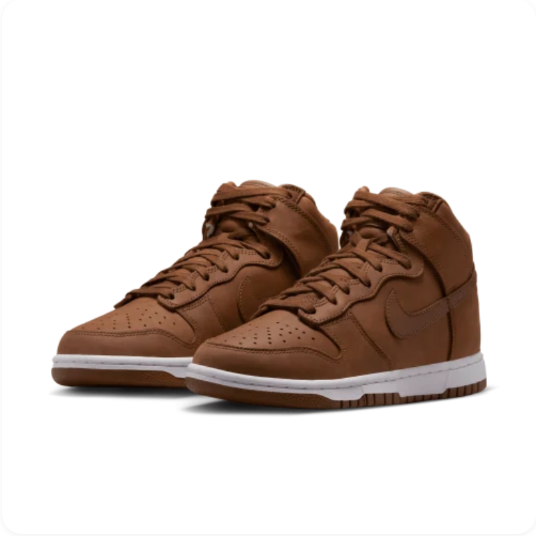 Nike Dunk High 'Pecan' – Tonal Brown / White