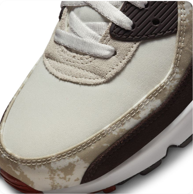 Nike Air Max 90 'Beef & Broccoli' – Sail / Espresso / University Red