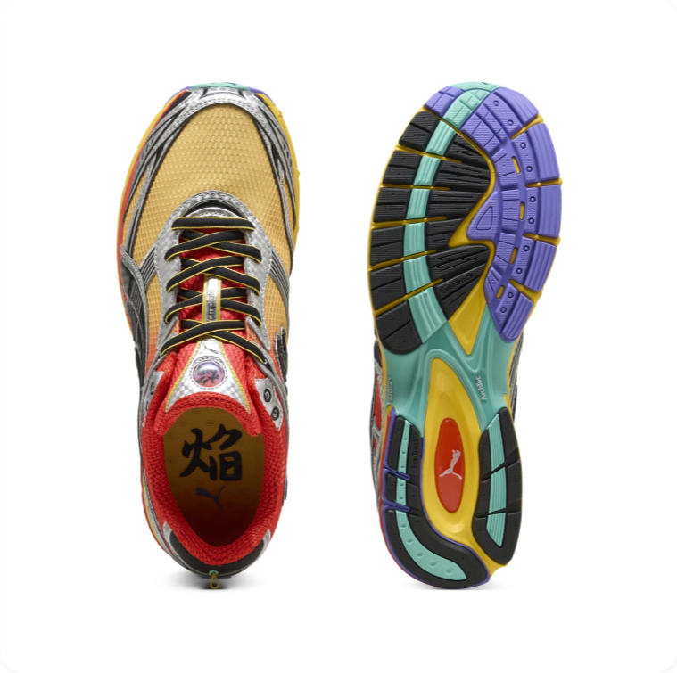 Puma x P.A.M. Velocity Nitro 'Multicolor' – Gold / Silver / Red / Rainbow