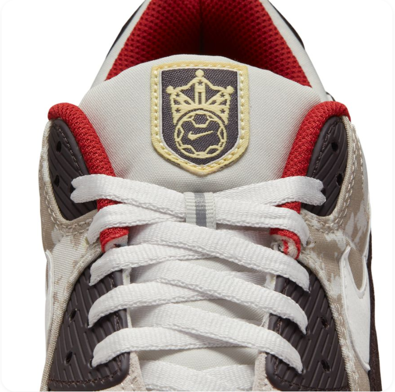 Nike Air Max 90 'Beef & Broccoli' – Sail / Espresso / University Red