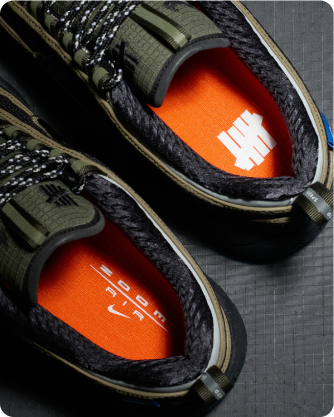 Nike Air Zoom Spiridon x Undefeated 'Black/Olive'