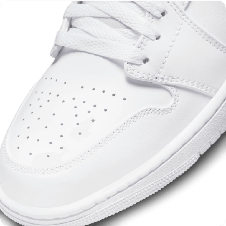 Air Jordan 1 Mid 'Triple White'