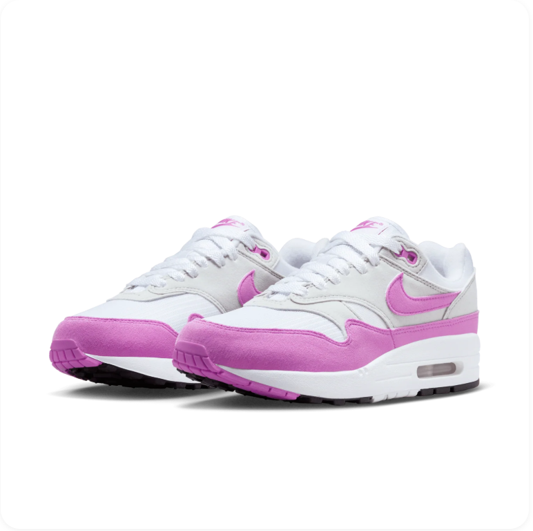 Nike Air Max 1 'Fuchsia Dream' White/Grey/Fuchsia