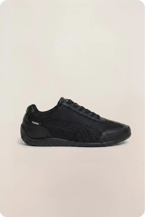 Puma x Galeria Speedcat Triple Black – side profile view showing Galeria branding
