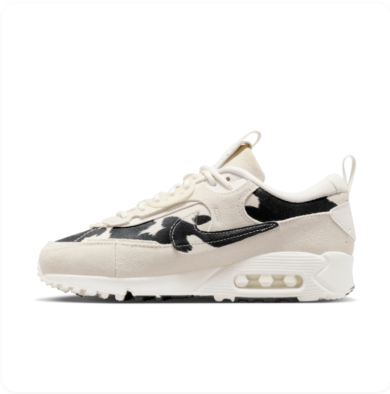 Nike Air Max 90 Futura 'Cow Print' – Sail / Black