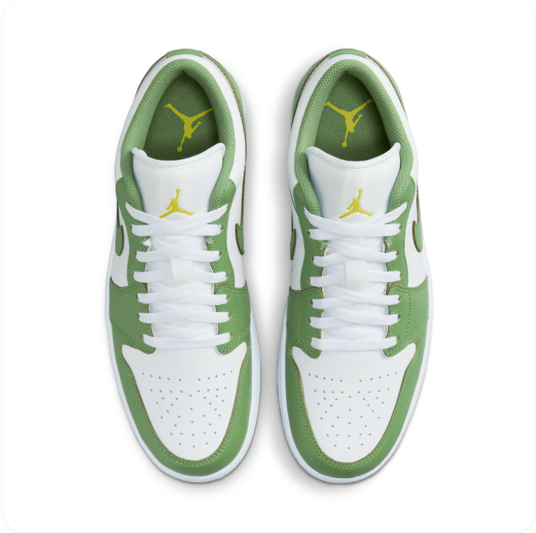 Air Jordan 1 Low 'Chlorophyll' – White / Green