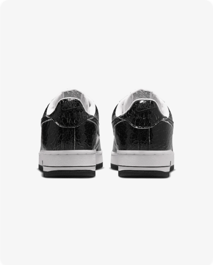 Nike Air Force 1 Low 'Black Croc' Patent Leather White/Black