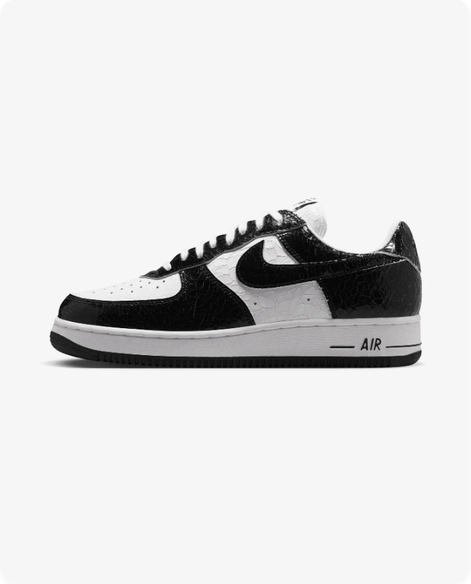 Nike Air Force 1 Low 'Black Croc' Patent Leather White/Black