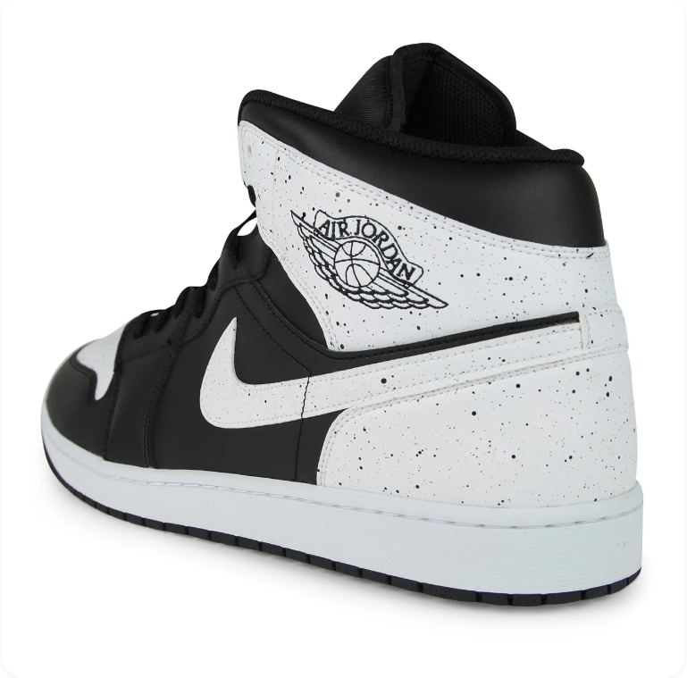 Air Jordan 1 Mid SE 'Black / White Speckle'