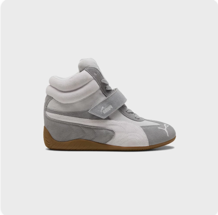Puma Speedcat Hi 'Grey / White / Gum' – High-Top Velcro Strap