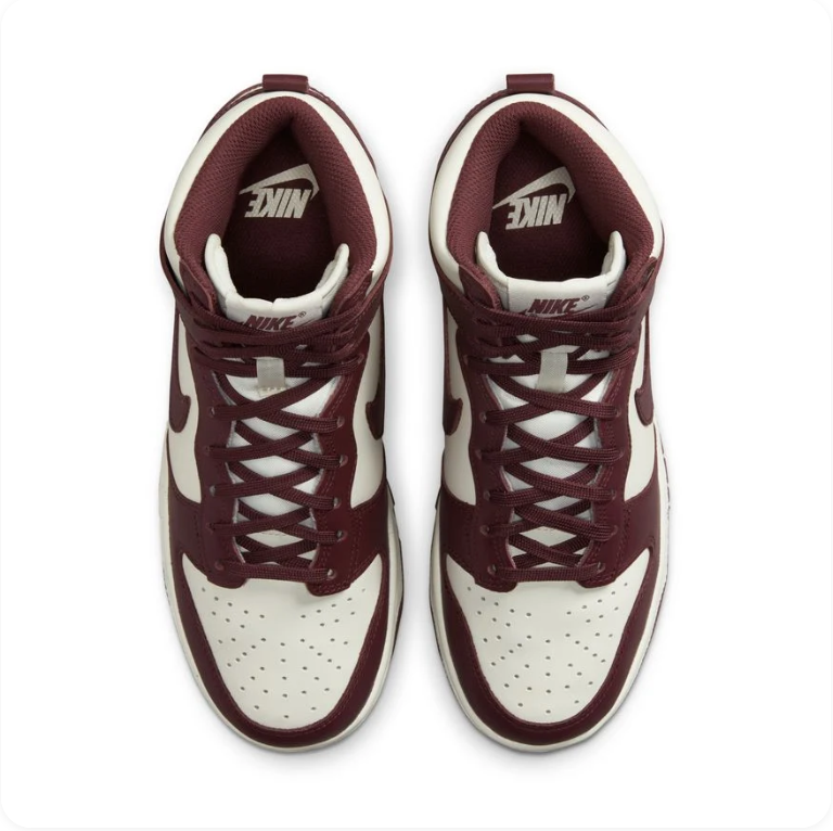 Nike Dunk High 'Sail / Plum Eclipse'