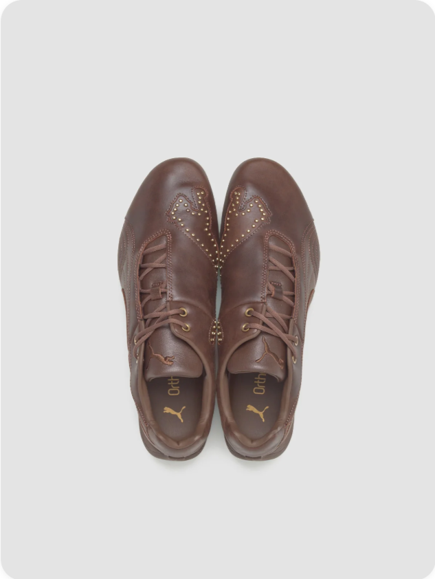 Puma Speedcat 'Cognac Brown / Gold Stud' – Luxury Edition