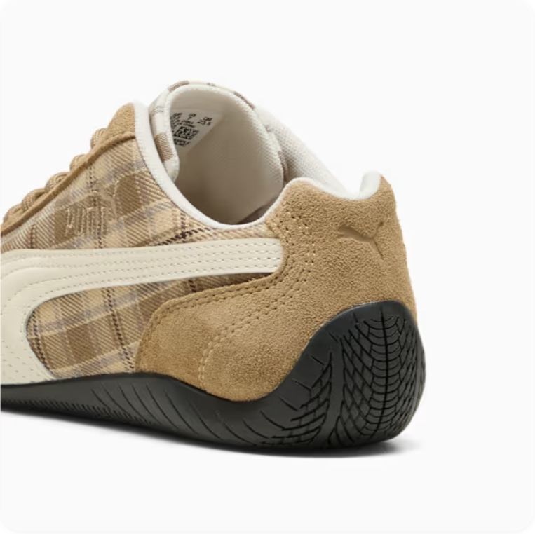 Puma Speedcat OG 'Tartan Plaid' – Camel / Cream / Black