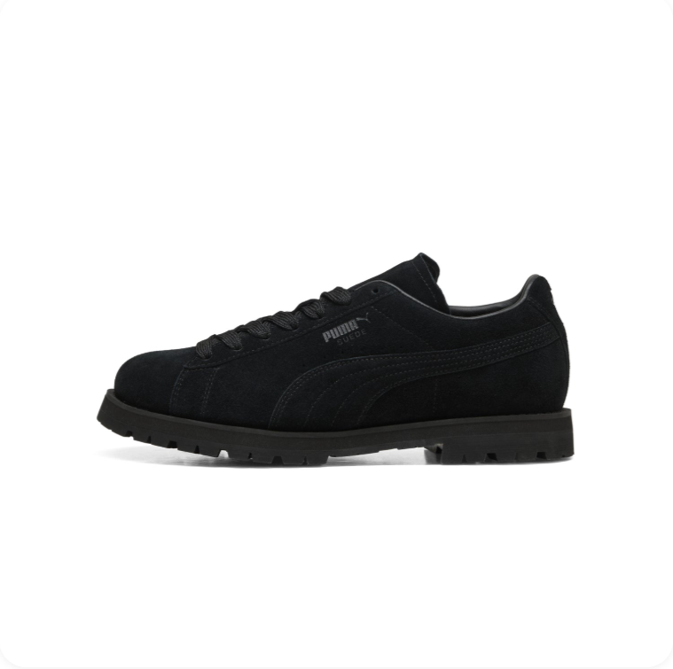 Puma Roma 'Blackout' – Suede / Lug Sole