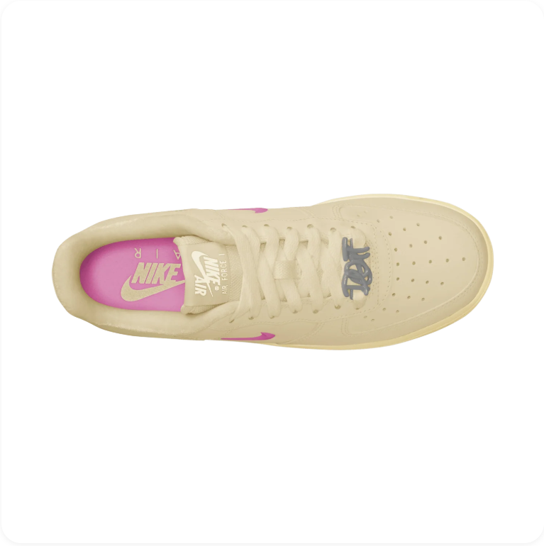 Nike Air Force 1 Low 'Just Do It' – Sail / Laser Fuchsia