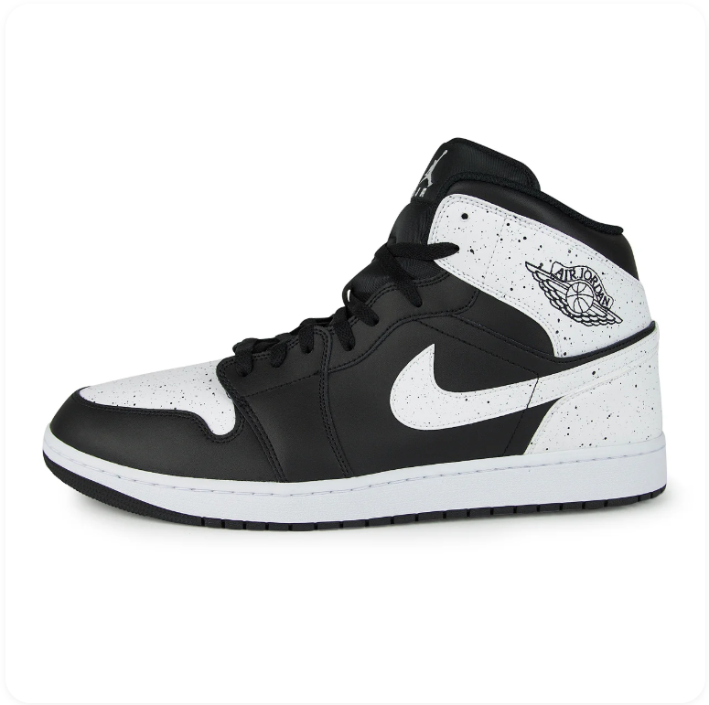 Air Jordan 1 Mid SE 'Black / White Speckle'