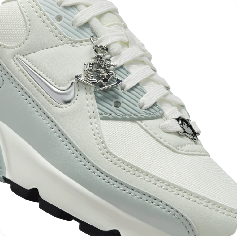 Nike Air Max 90 SE 'Summit White / Light Silver / Green'