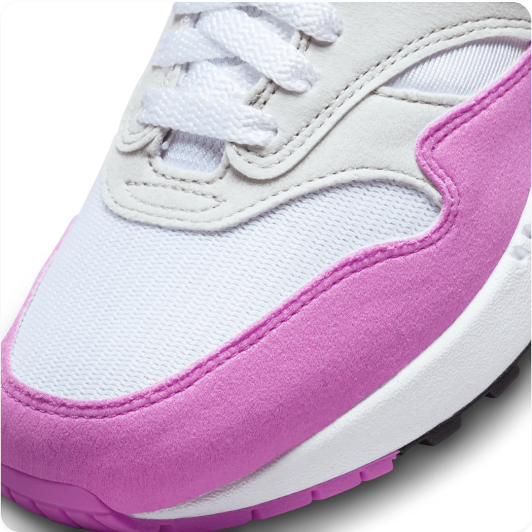 Nike Air Max 1 'Fuchsia Dream' White/Grey/Fuchsia