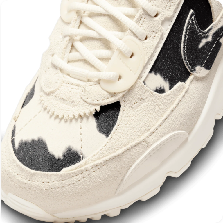 Nike Air Max 90 Futura 'Cow Print' – Sail / Black