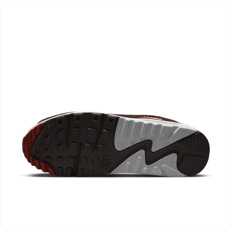 Nike Air Max 90 'Beef & Broccoli' – Sail / Espresso / University Red
