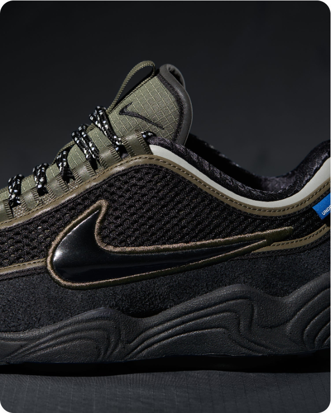 Nike Air Zoom Spiridon x Undefeated 'Black/Olive'