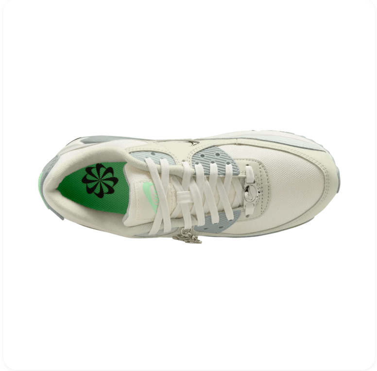 Nike Air Max 90 SE 'Summit White / Light Silver / Green'