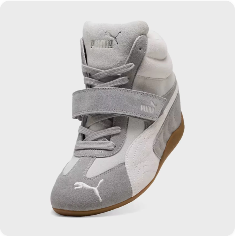 Puma Speedcat Hi 'Grey / White / Gum' – High-Top Velcro Strap