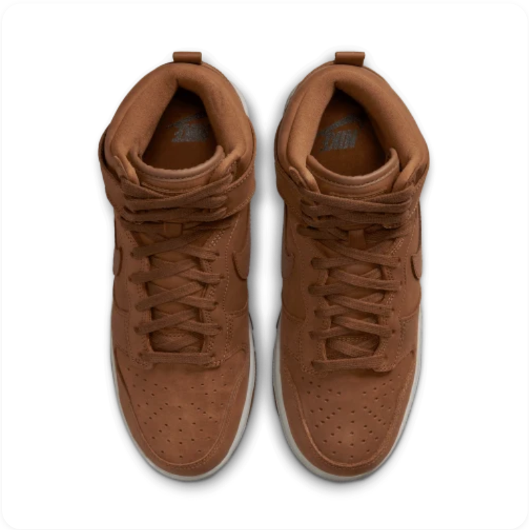 Nike Dunk High 'Pecan' – Tonal Brown / White