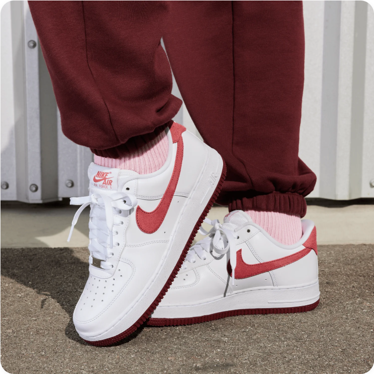 Nike Air Force 1 Low '07 'White / Adobe / Team Red'