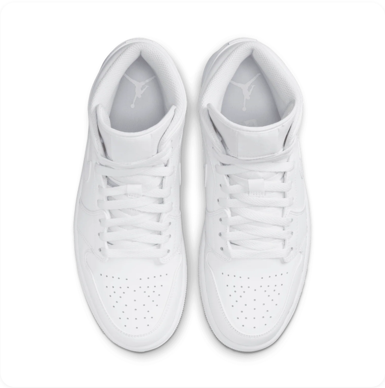 Air Jordan 1 Mid 'Triple White'