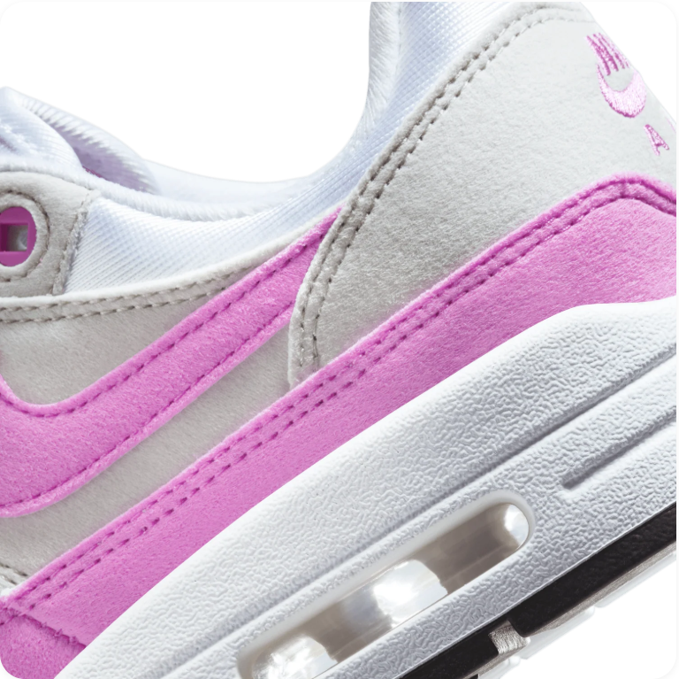 Nike Air Max 1 'Fuchsia Dream' White/Grey/Fuchsia