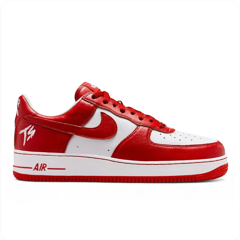 Nike Air Force 1 Low x Travis Scott 'Reverse Swoosh' University Red/White